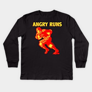 the-angry-runs-transparent Kids Long Sleeve T-Shirt